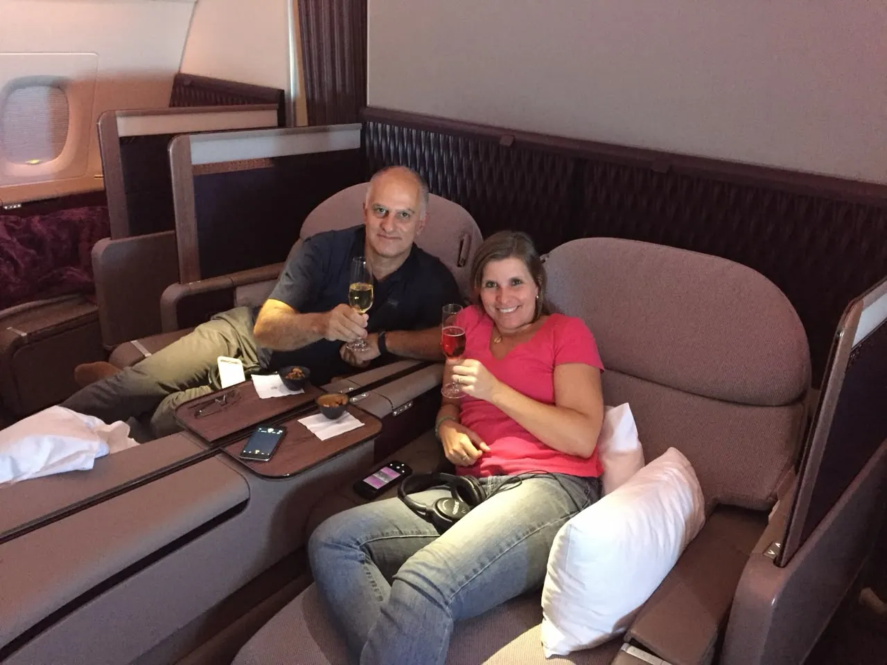 Primeira Classe no A380 da Qatar Airways
